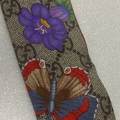 【超美品！】GUCCI グッチ ネックボウ GGフローラ ツイリー グッチ GUCCI GGフローラ プリント ネックボウ ツイリー スカーフ 花柄