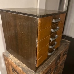 アンティーク　昭和レトロ　引き出し　小物入れの画像