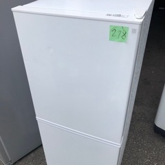 NO 278  ?福岡市内配送設置無料✨?  2020年　106L 2ドア冷蔵庫 Nグラシア WH