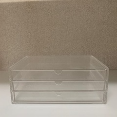 無印　
重なるアクリルケース　横型3段 