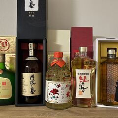 【色んな焼酎】紅乙女、月夜の梟、日いづる、紅さんご、ハイカラさん 、その他、計8本の画像