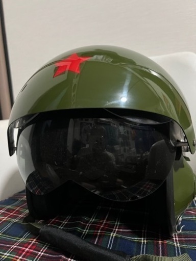 未使用旧ソ連式 空軍ミグ戦闘機パイロット用ヘルメットダブル