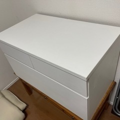 ニトリ　2段ローチェストの画像