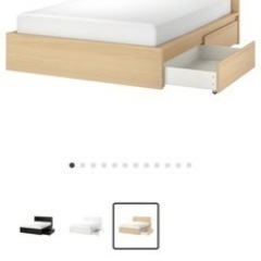 イケアセミダブル収納ベッド➕マットレス付き