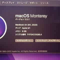 APPLE MacBook Air 2020の画像