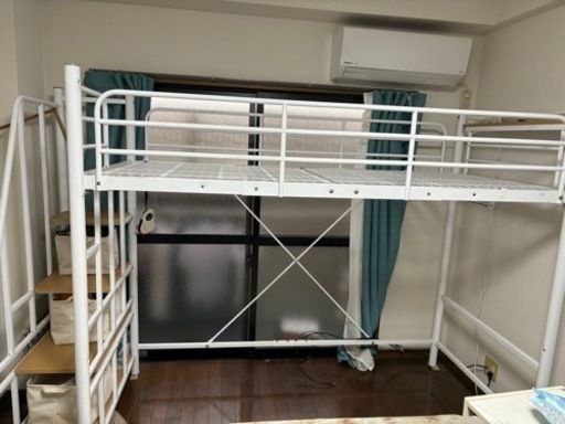 【シングル】  階段付き ロフトベッド