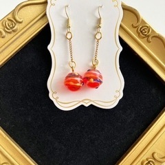 ヨーヨーピアス　赤