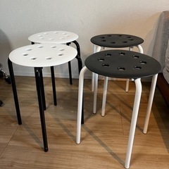 IKEA 丸椅子　4脚　値下げしました。