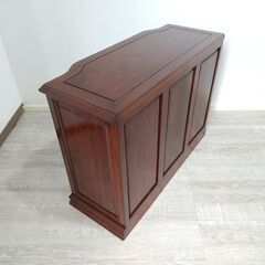 未使用保管品/西洋/クラシック/唐木/花梨/3段チェスト/横幅 約70.5㎝/小ぶり/アンティーク調/箪笥/タンス/家具/インテリア/E0DS0116の画像