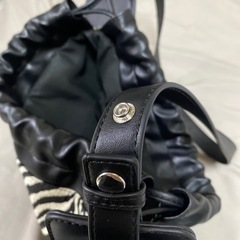 ジブラ柄（シマウマ柄）ハンドバッグの画像