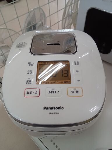 ★ジモティ割あり★ Panasonic 炊飯器 SR-HB108 5.5合 19年製 動作確認／クリーニング済み TC3925