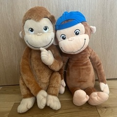 おさるのジョージ　ぬいぐるみ2体