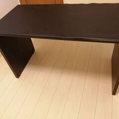 【無料】ダークブラウン　120ｃｍ　デスク