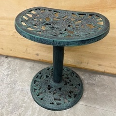 ガーデンチェア 庭 イス 非鉄製 ねじ式高さ調整 中古品 在庫2台