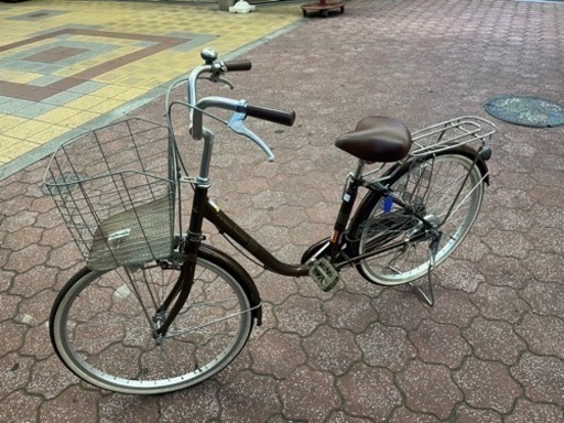 美品　24インチ自転車　ママチャリ　キー2本