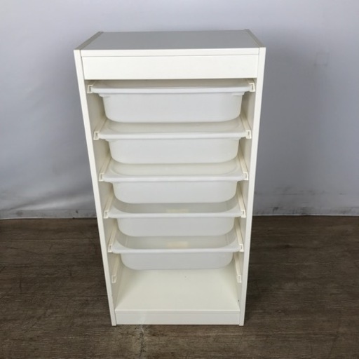 94 IKEA イケア TROFAST トロファスト 白 引き出し５段付き (886368)