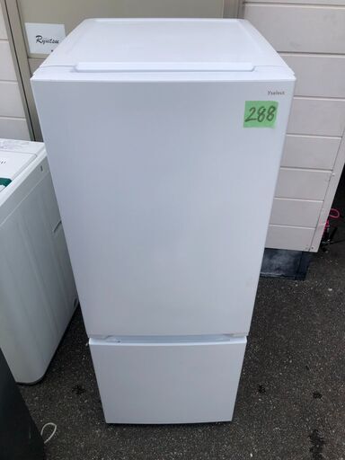NO 288 北九州市内配送設置無料✨ 2021年　yselect YRZF15J ヤマダオリジナル ２ドア冷蔵庫 (156L・右開き) ホワイト