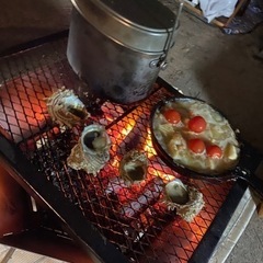 浜黒崎キャンプ場:BBQ - 友達