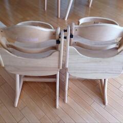 【7/28 29希望】２脚セット　ベビーチェア　大和屋　スクスク　スリムプラスの画像
