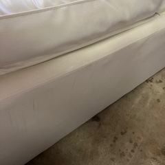 3人かけソファー 白の画像