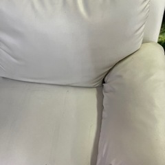 3人かけソファー 白の画像