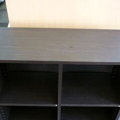 ☆訳あり 本棚 ブックシェルフ 幅765mm 奥行290mm 高さ995mm 棚板4枚 ダークブラウン 書棚 札幌 北20条店の画像