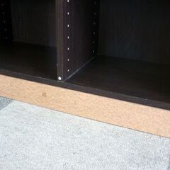 ☆訳あり 本棚 ブックシェルフ 幅765mm 奥行290mm 高さ995mm 棚板4枚 ダークブラウン 書棚 札幌 北20条店の画像