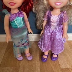 Disney ディズニー プリンセス　アリエル　ラプンツェルの画像