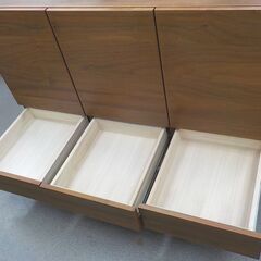 アルフォンゾ キャビネット 幅120×高80×奥45㎝ ウォールナット材 リビングボード alfonsoFG 西岡店の画像