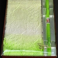 このび　浴衣帯あげ　帯じめセット　新品未使用　グリーン