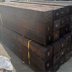 Aグレード　特価中古枕木　L2400 ドライガーデン　ガーデニングの画像