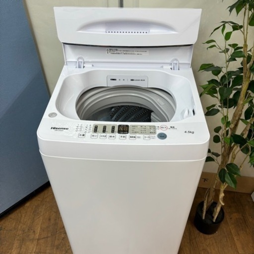 I326 ? 2022年製♪ Hisense 洗濯機 （4.5㎏） ⭐ 動作確認済 ⭐ クリーニング済