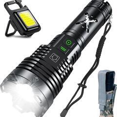 懐中電灯 led 強力 軍用 最強 USB 充電式 フラッシュラ...