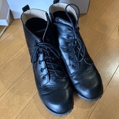 arisana 編み上げブーツ　24cm 黒