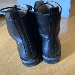 arisana 編み上げブーツ　24cm 黒の画像