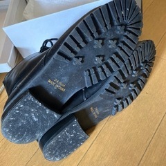arisana 編み上げブーツ　24cm 黒の画像