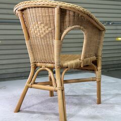 中古家具 IKEA イケア パーソナルチェア １人掛け 椅子 ラタン 籐  AGEN アーゲン 北欧 ダイニングの画像