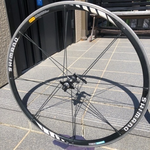 シマノホイールWH-7701、9速、チューブラー前後セット シマノホイール