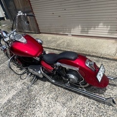 バルカン1500クラシック 車検2年付 チョロスタイル ハーレー仕様 キャンディーレッド　新潟の画像