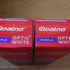 コルゲート新商品　オプティックホワイト　パープル　歯磨き粉　100g×2の画像