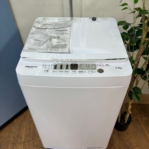 I743 ? 2022年製の高年式♪ Hisense 洗濯機 （5.5㎏） ⭐ 動作確認済 ⭐ クリーニング済