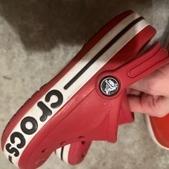 クロックス&キッズスニーカー　18.5センチ20センチ　赤　レッド　　の画像