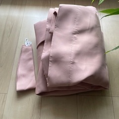 【引渡予定者確定】※値下げしました※1級遮光カーテン(100×200)コーラルピンク色の画像