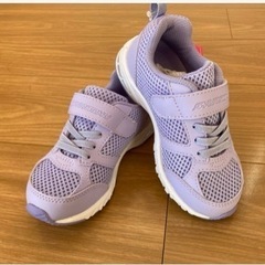 ★お譲り先決定★瞬足 シュンソク 子供靴 ラベンダー 新品の画像