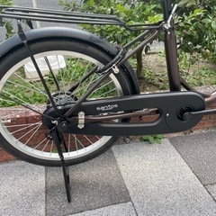 🔶新車🔶20インチ　乗り降りしやすいU型フレーム　LEDダイナモライト　ブラウン　点検調整永久無料　西宮の画像