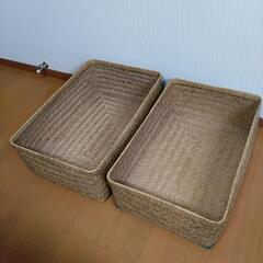 アンティーク柳ごうり　衣類入れ　小物入れの画像