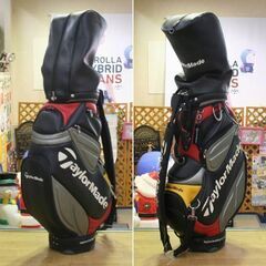 劣化あり TaylorMade キャディバッグ カート型 8.5型 6分割 ブラック 札幌市 清田区 平岡の画像