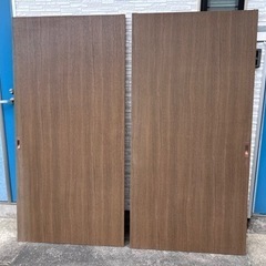 木製引戸　2枚建　フラッシュ建具