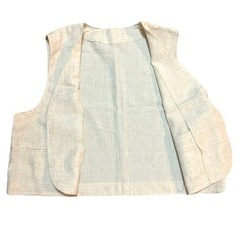 【新品未使用】ベスト　ジレ　チョッキ❤ボタンなし　シンプル　ハンドメイドの画像