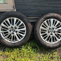 トヨタ　ヴェルファイア30系後期純正17インチタイヤホイールセットの画像
